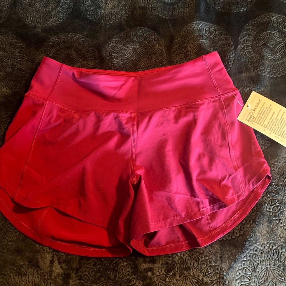 Lululemon speed up HR shorts 4”.